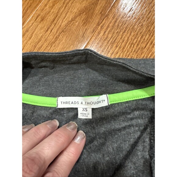 Threads 4 Thought Quarter Zip Pullover Women's XS Gray Athletic Minimalist Cozy - Picture 4 of 6